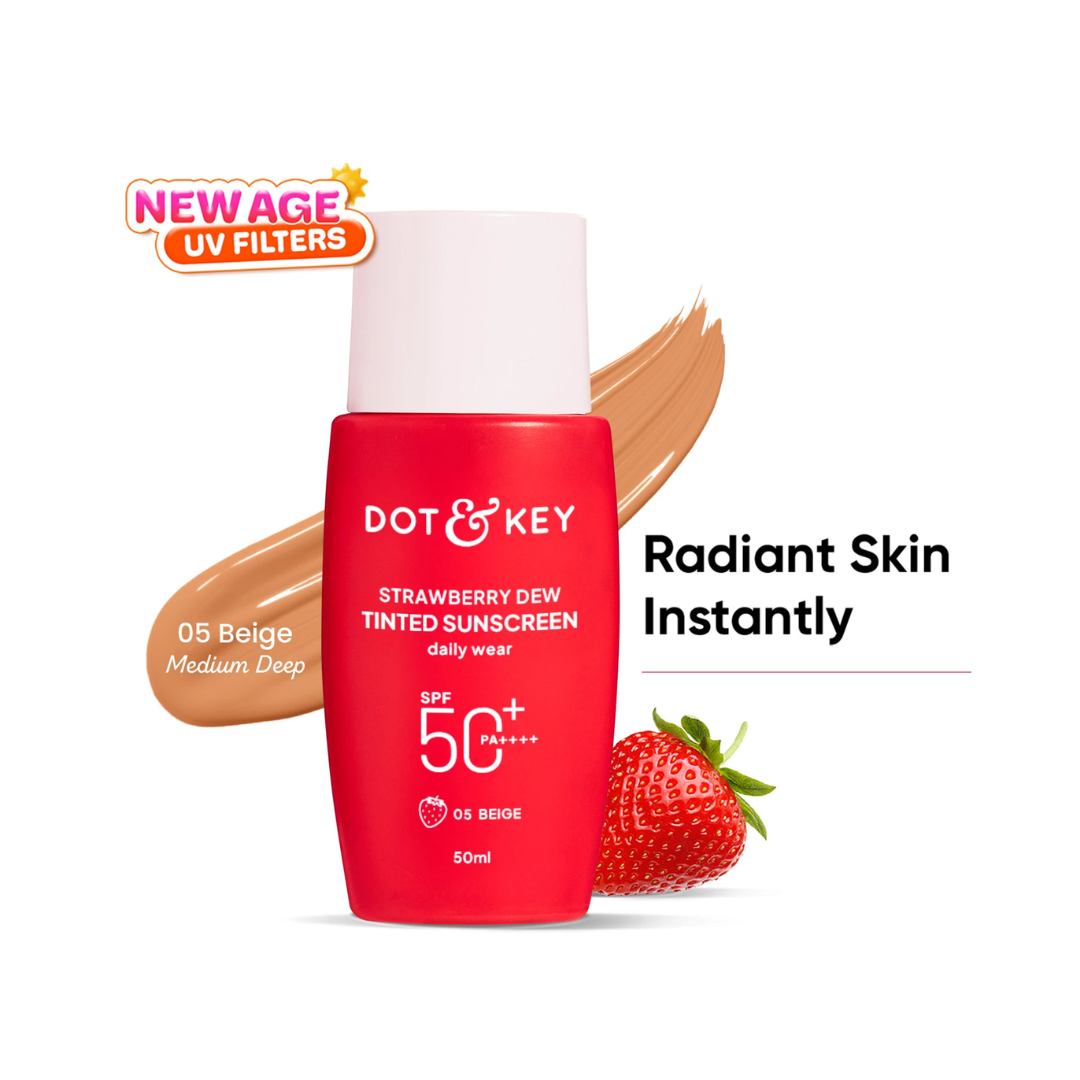 Dot & Key Sunscreen - SPF 50 PA++++ Strawberry Dew Tinted,